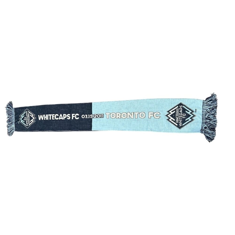 Vancouver Whitecaps Vs Toronto FC MLS Licensed Scarf Scarves Navy Light Blue